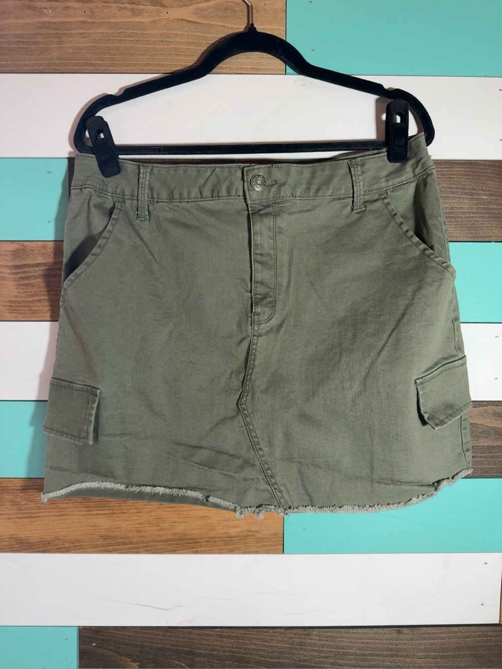 Mudd Olive Green Stretch Skirt